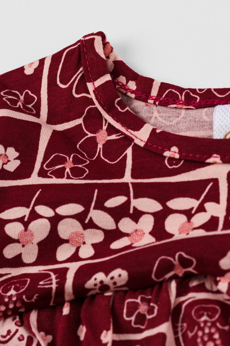 04 vestido manga longa infantil menina em meia malha elian