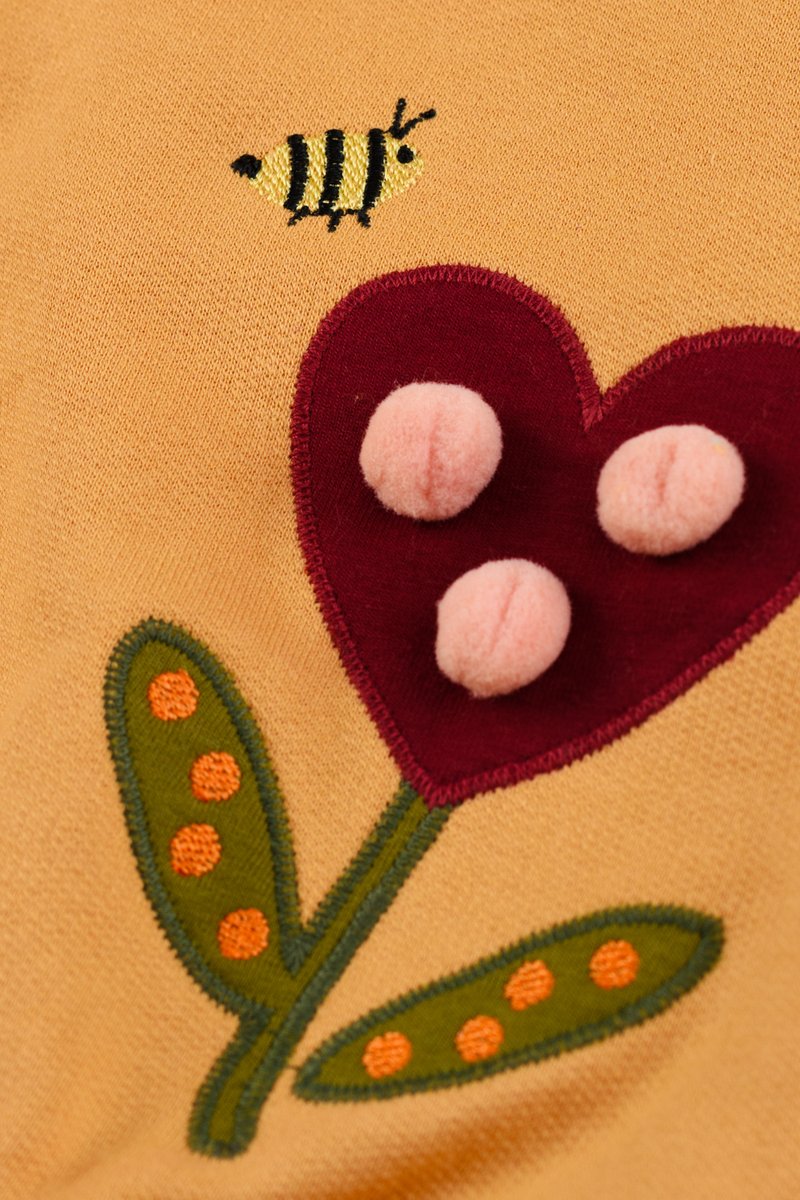 04 conjunto blusao moletom infantil menina pompom elian