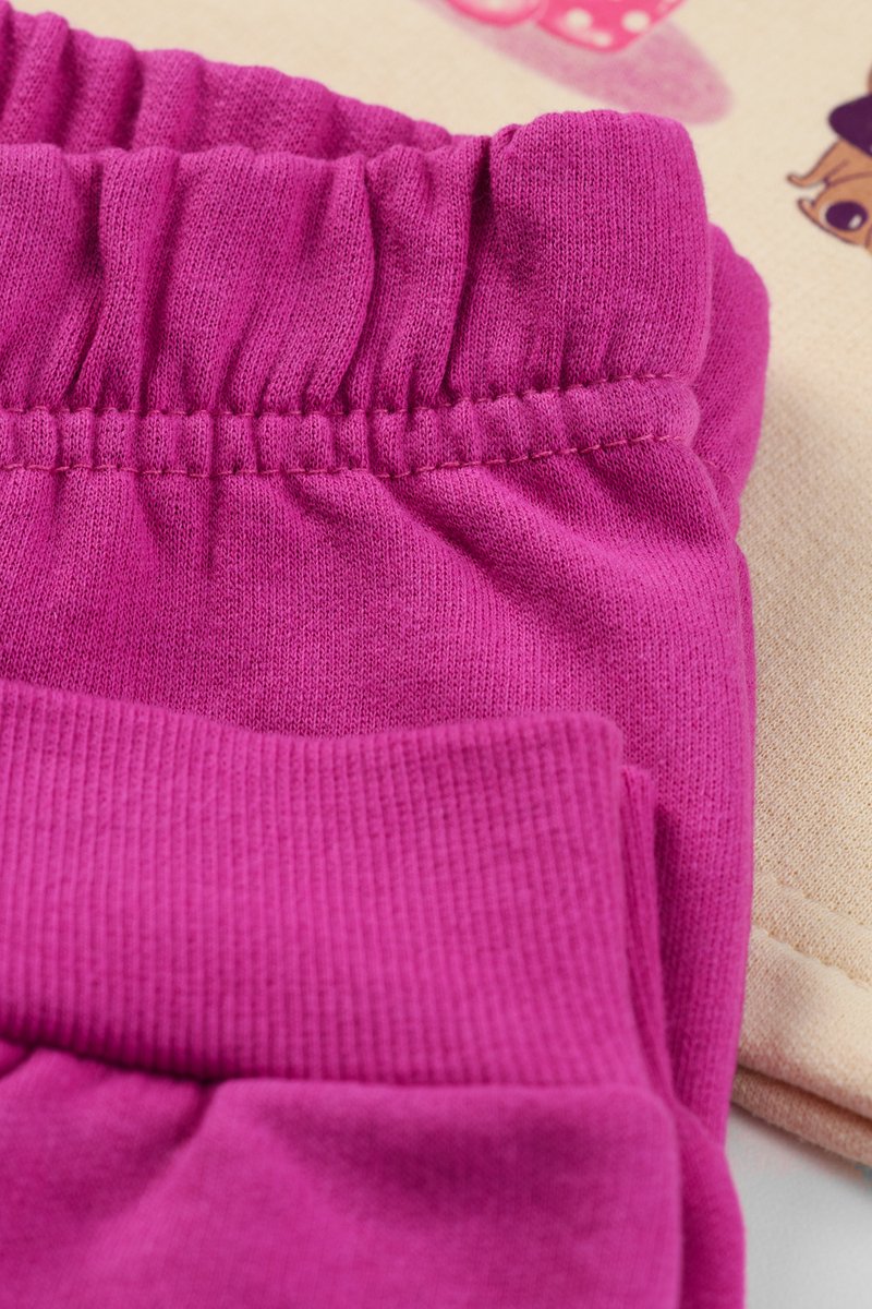 06 conjunto moletom peluciado infantil menina friends elian