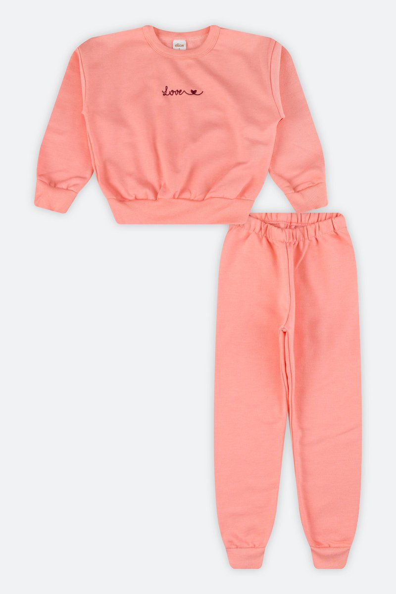 08 conjunto moletom colors infantil menina elian