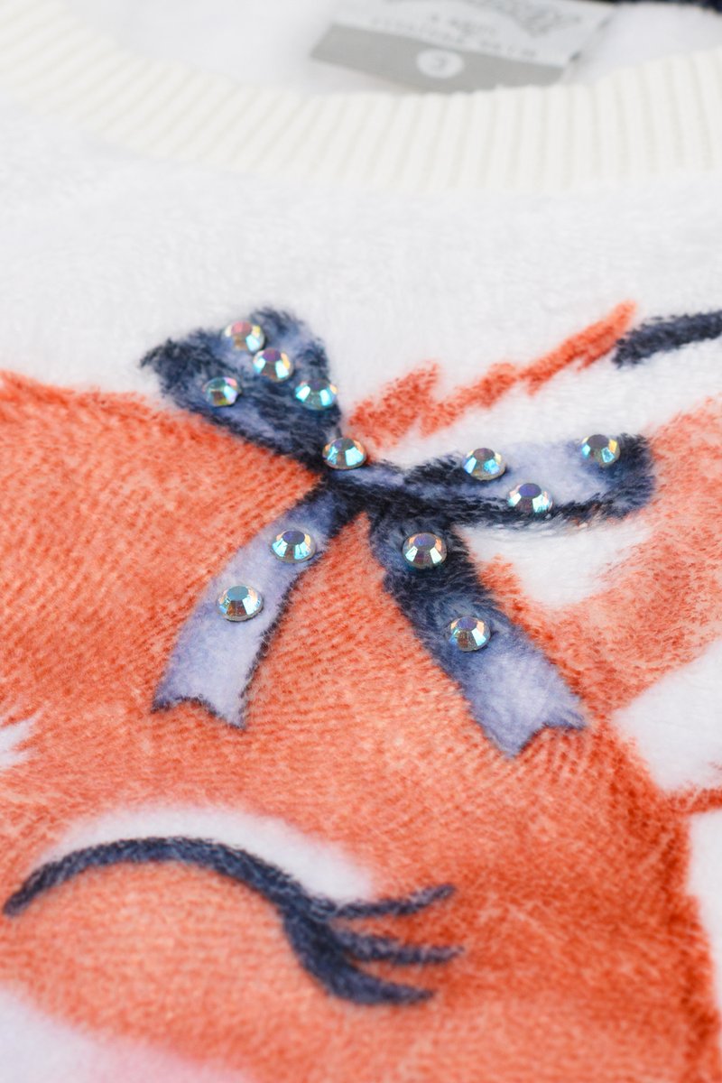 10 conjunto infantil menina blusao em pelo fluffly alakazoo