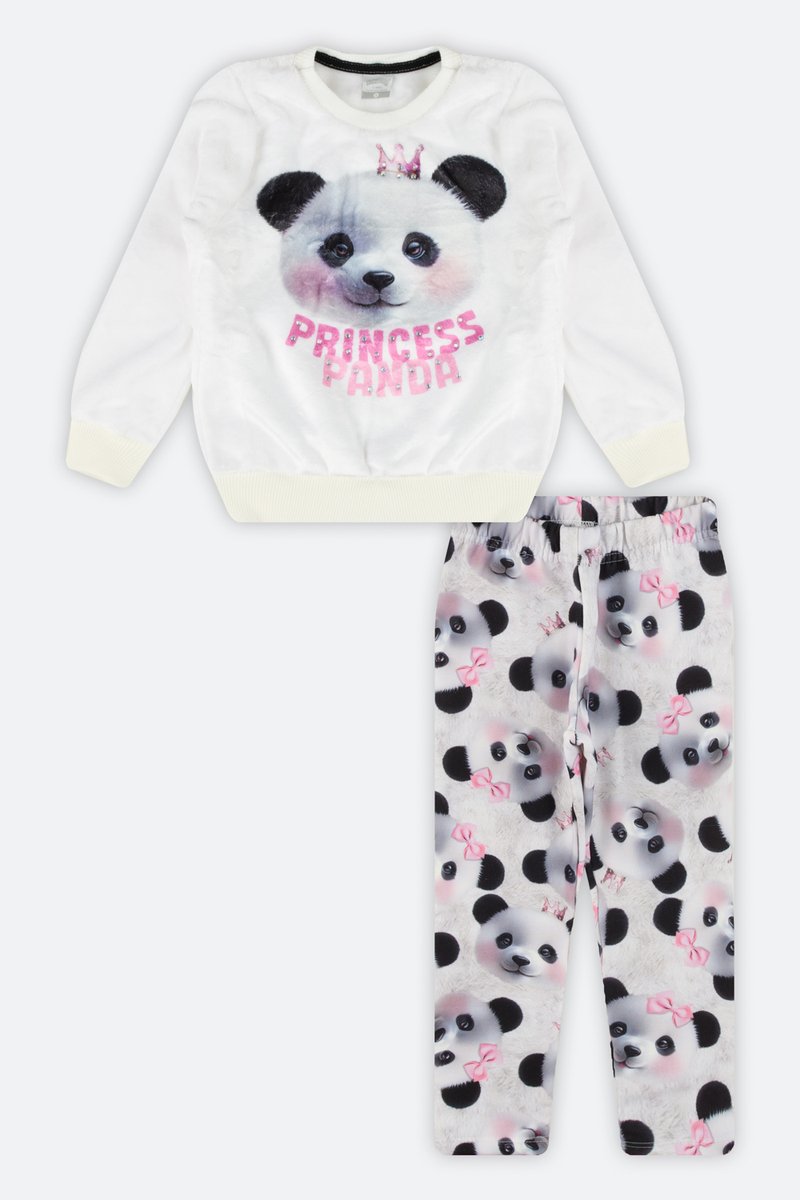 11 conjunto infantil menina blusao em pelo fluffly alakazoo