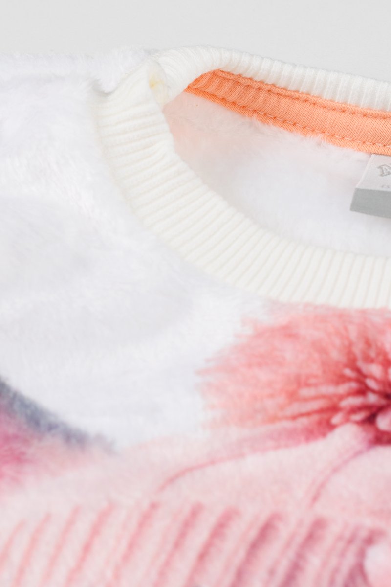 04 conjunto blusao pelo fluffly infantil menina alakazoo