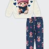 04 conjunto blusao moletom ursinho infantil menina alakazoo