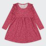 Vestido Infantil Menina em Meia Malha Estampada Alakazoo Vestido Infantil Menina em Meia Malha Estampada Alakazoo