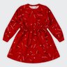 Vestido Infantil Menina Moletom Peluciado Estampado Alakazoo Vestido Infantil Menina Moletom Peluciado Estampado Alakazoo