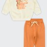 02 conjunto bebe menina em molecotton peluciado glinny