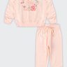 03 conjunto infantil menina em molecotton peluciado glinny