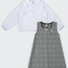 11 conjunto camisa alfaiataria e vestido infantil menina glinny