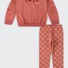 03 conjunto infantil menina em molecotton peluciado love glinny