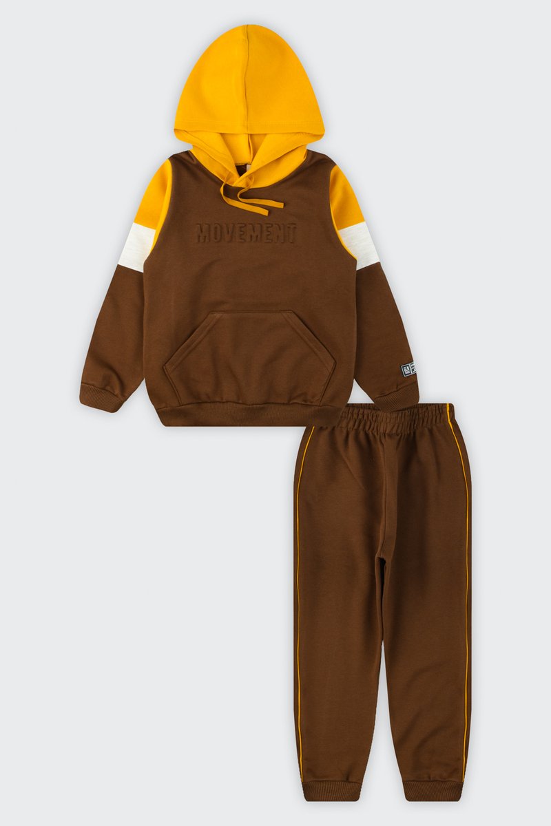 03 conjunto infantil menino em moletom peluciado glinny