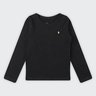 10 blusa basica manga longa infantil menina boca grande