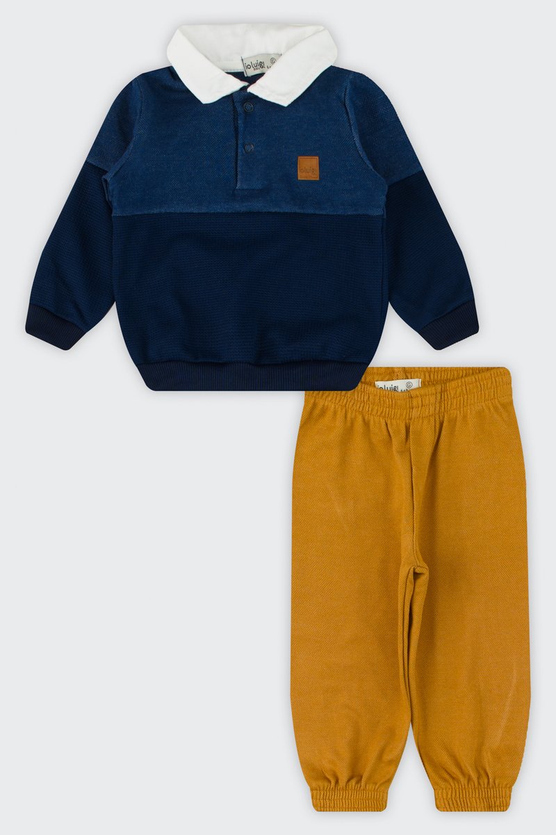 03 conjunto blusao em malha alfaiataria bebe menino ioluig