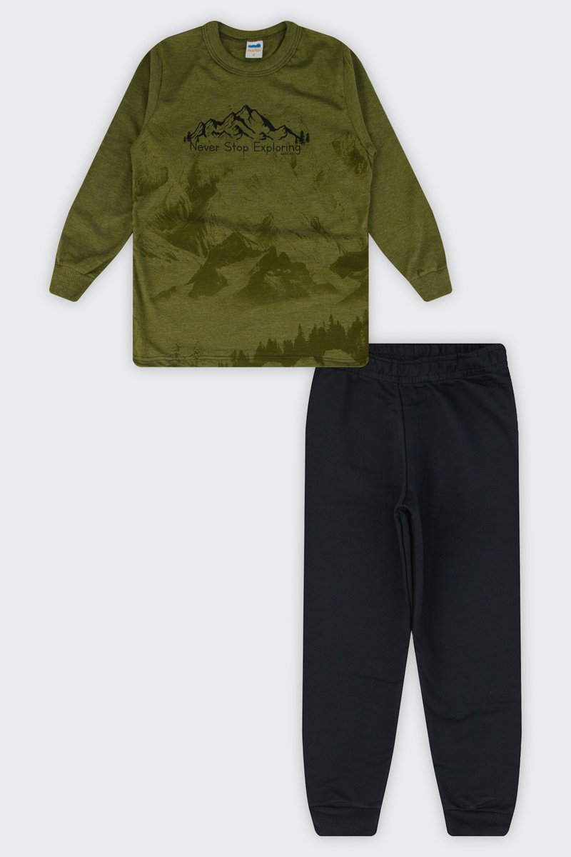 03 conjunto longo infantil menino exploring marlan