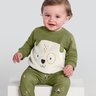 01 conjunto moletom e pelo fleece bebe menino brandili