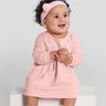 02 vestido bebe menina em cotton texturizado brandili