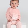 01 conjunto blusao e calca jogger moletom bebe menina brandili