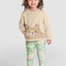02 conjunto infantil menina blusao moletom e legging brandili